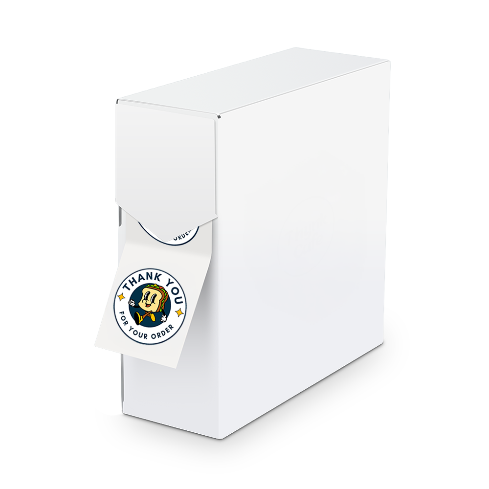 Witte stickerfolies op rol