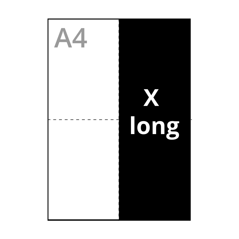 X-Long <br> 105 x 297 mm
