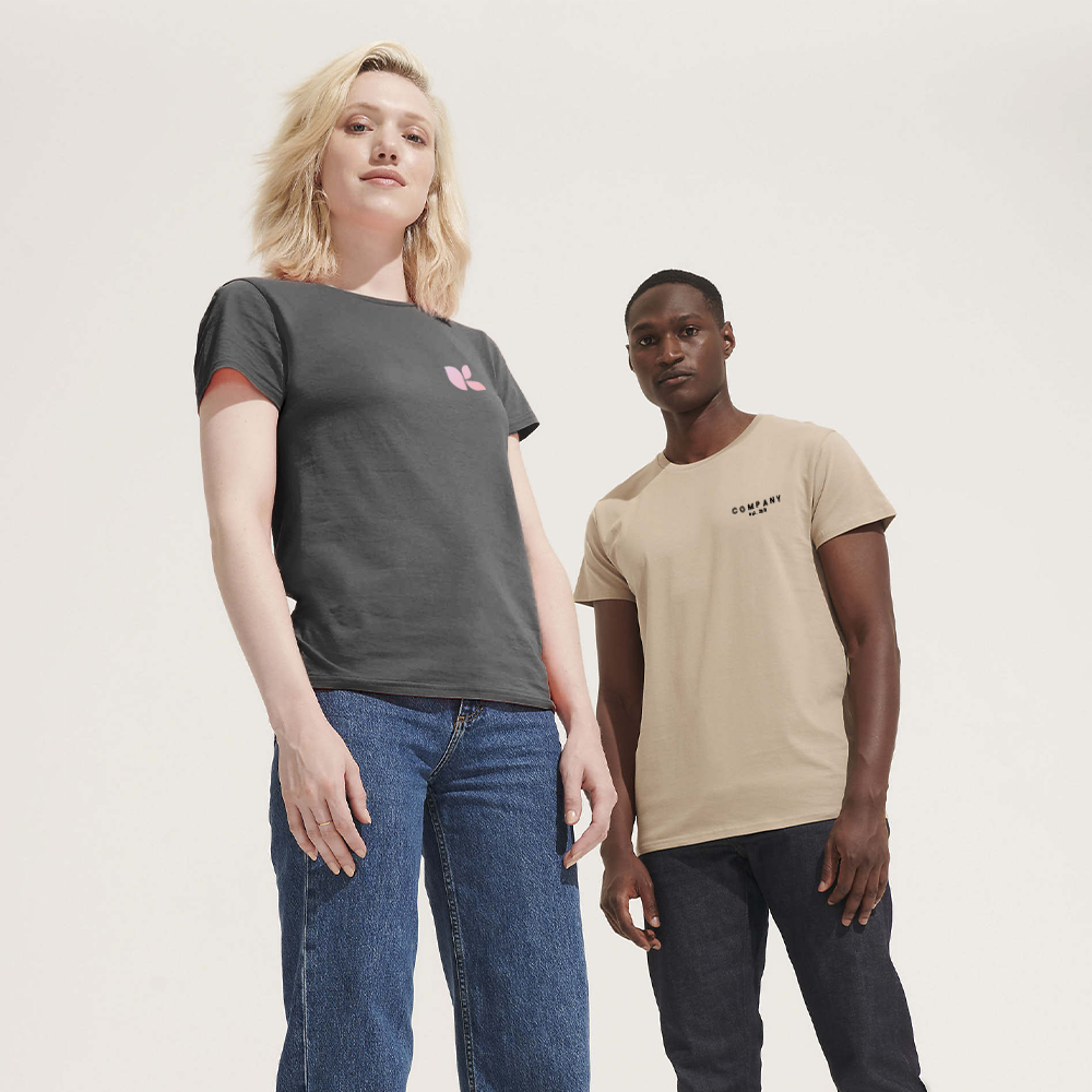 T-shirt durable col rond