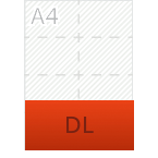 Icône format flyer DL 99x210 | Helloprint