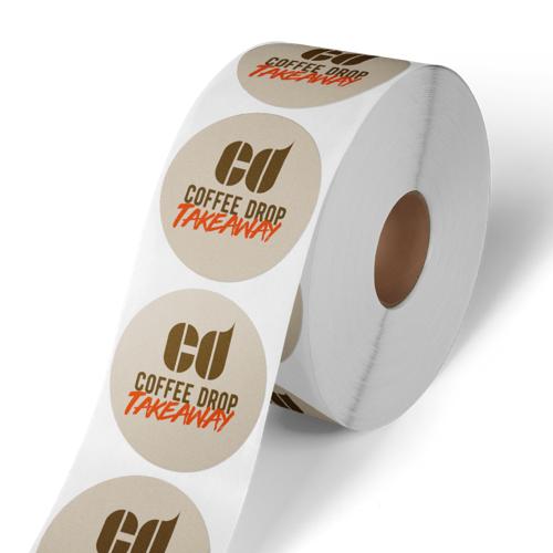 Labels on roll no dispenser Eco