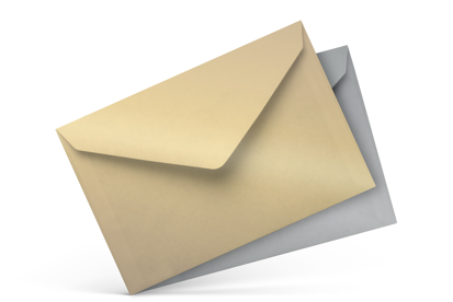 gold envelope personalised with your logo - print with Helloprint