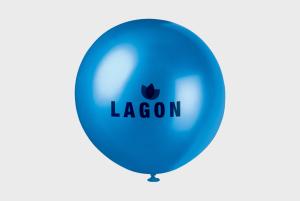 Metallic balloons in a giant size, printed with your logo or company name