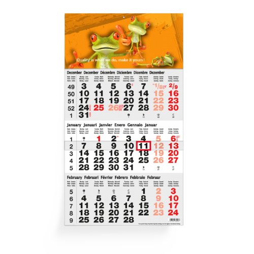 Custom Printed 3 Month Calendar | Helloprint