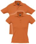 Preiswerte orangene Poloshirts für Mann und Frau bei Helloprint personalisierbar. Bestelle einfach online.