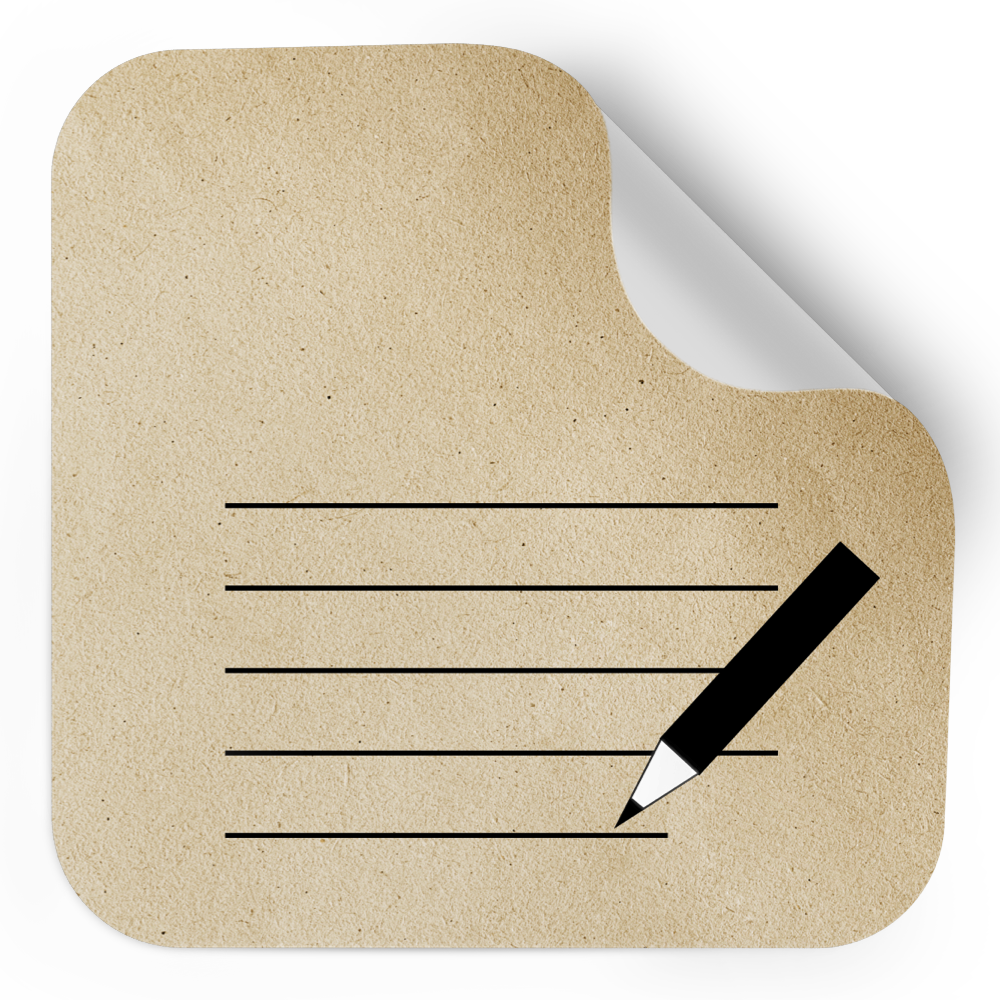 Lichtbruin beschrijfbaar biologisch afbreekbaar papier