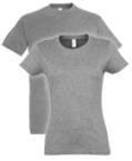 Das Basic Shirt von Helloprint im grauen Farbton der Marke Sol's.