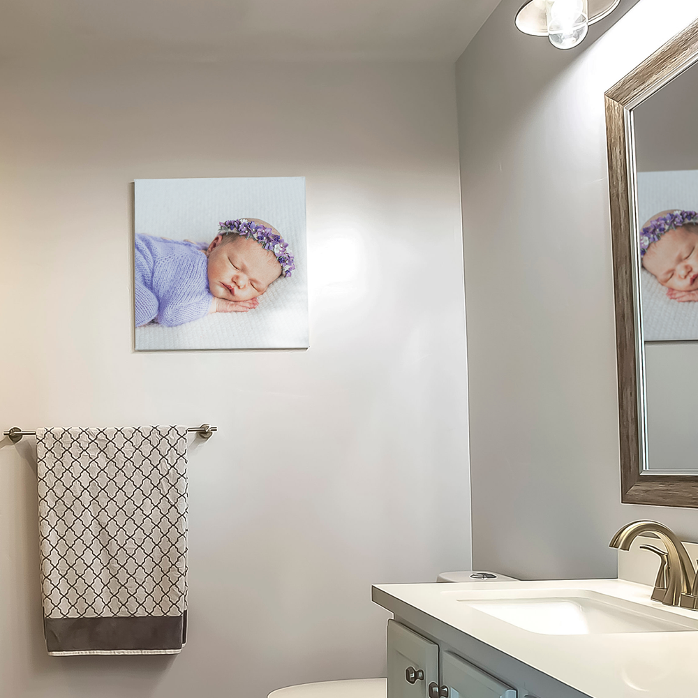 Foto op canvas voor buiten