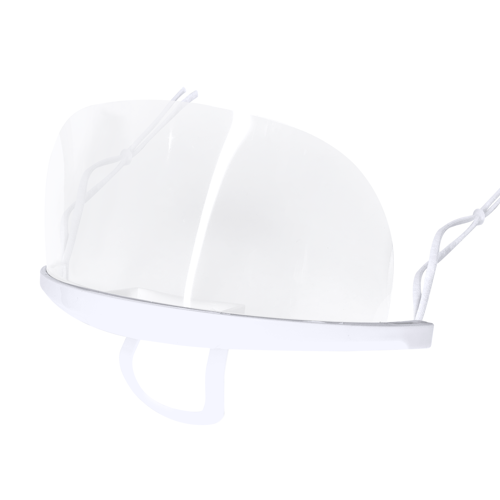 transparent face mask not being worn