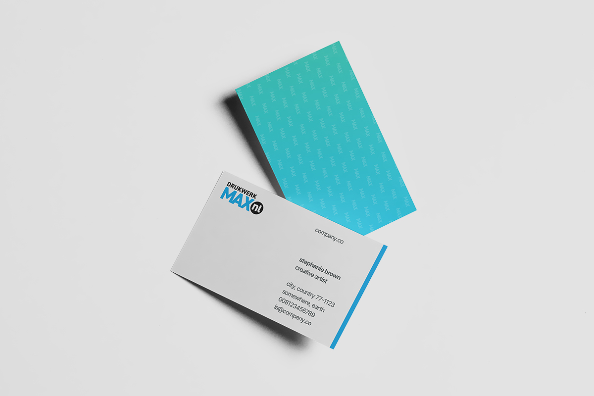 Print professionele visitekaartjes voor goedkoop en in hoge kwaliteit met DrukwerkMAX