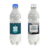 Waterfles met mat of glanzend etiket