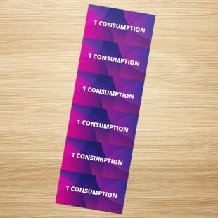 Impresión tickets de consumición 10x5 - Imprenta Joscar