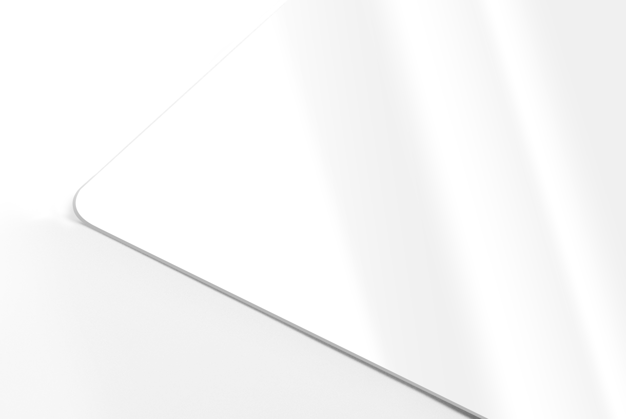 PVC blanc - couché brillant ou mat
