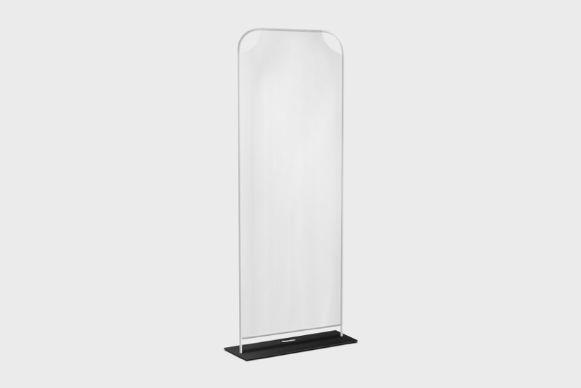 Tube Display Stand with a Transparent Foil