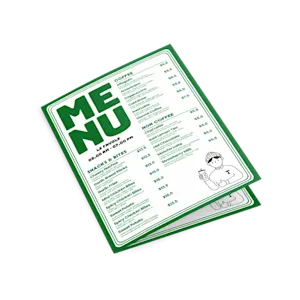 Menus à pli central