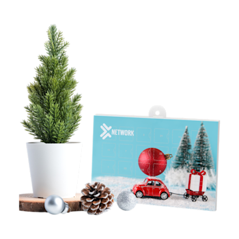 Calendario de adviento horizontal