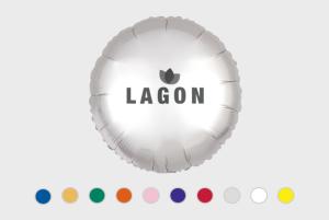Foil balloons, printed with your business message