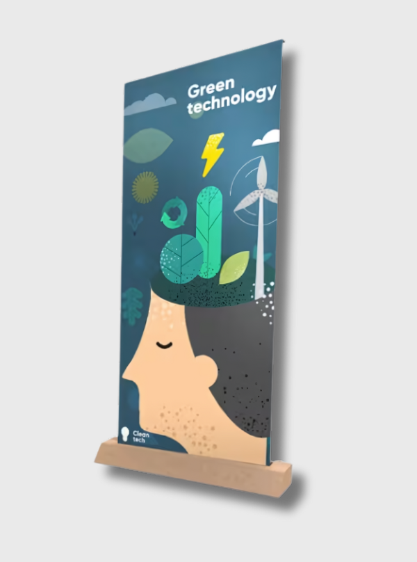 Kartonnen roll-up banner
