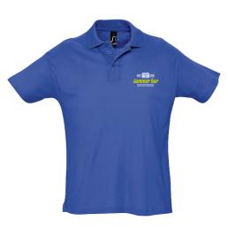 Sol's budget polo with logo