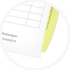 2-teilig: Gelbes Kopierblatt