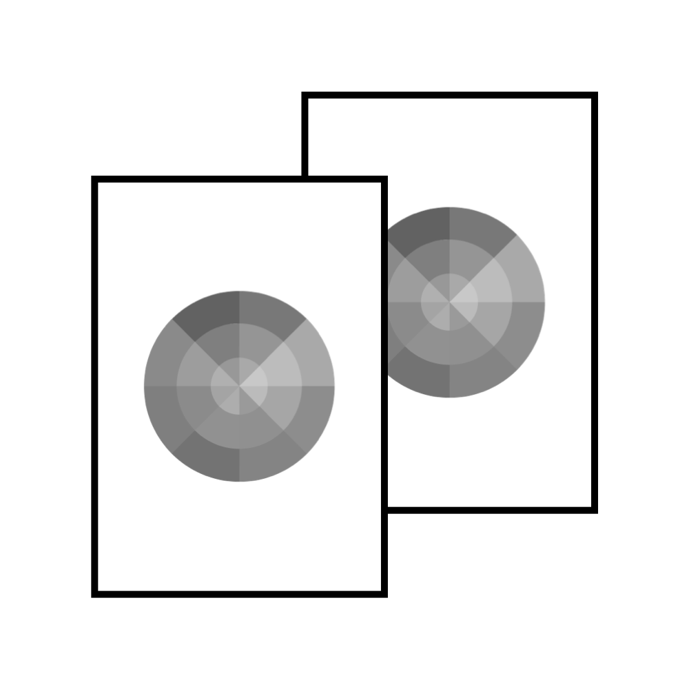 Double-sided greyscale printing