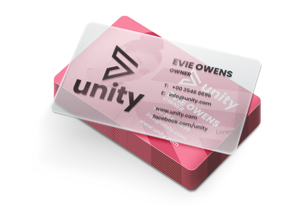 Print plastic business cards at Helloprint