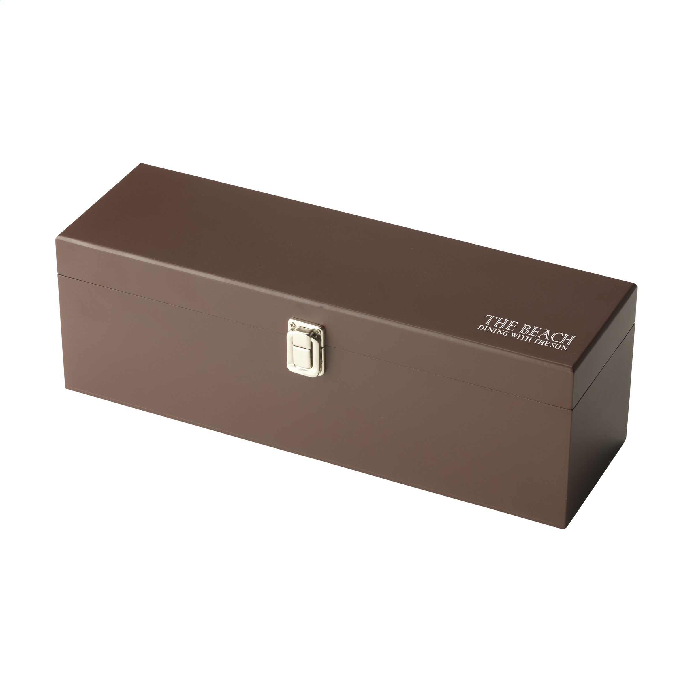 A brown coloured box that is part of a wine gift set available at Helloprint for a cheap price