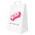 Un sac en papier blanc avec possibilité d'imprimer un logo, une image ou un design à bas prix sur Helloprint.