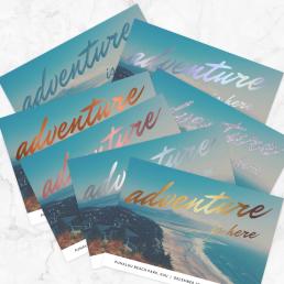 Postcards with Exclusive Finishes