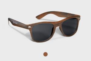 Wooden sunglasses, personalised online with HelloprintConnect