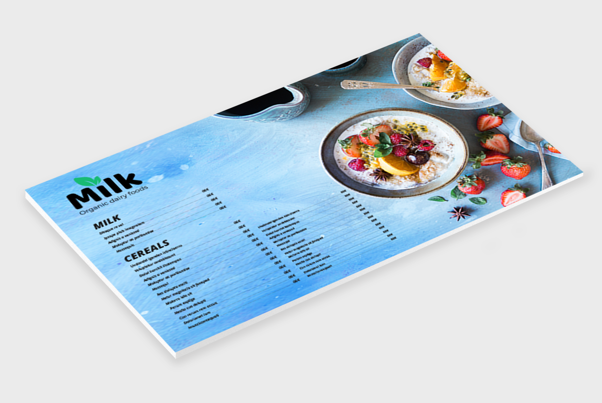 Menukaarten op forex