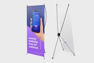 Banner with X Frame