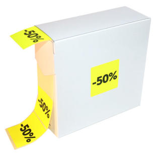 Etiquette autocollante 60x60mm papier blanc brillant
