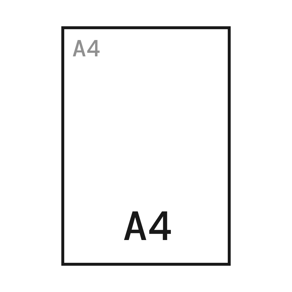 210 x 297 mm