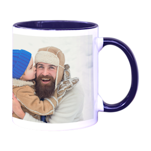 Taza con asa de color