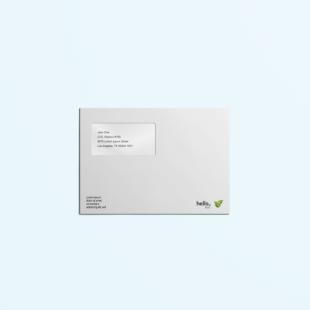 Enveloppe rectangulaire c6 et dl en papier recyclé