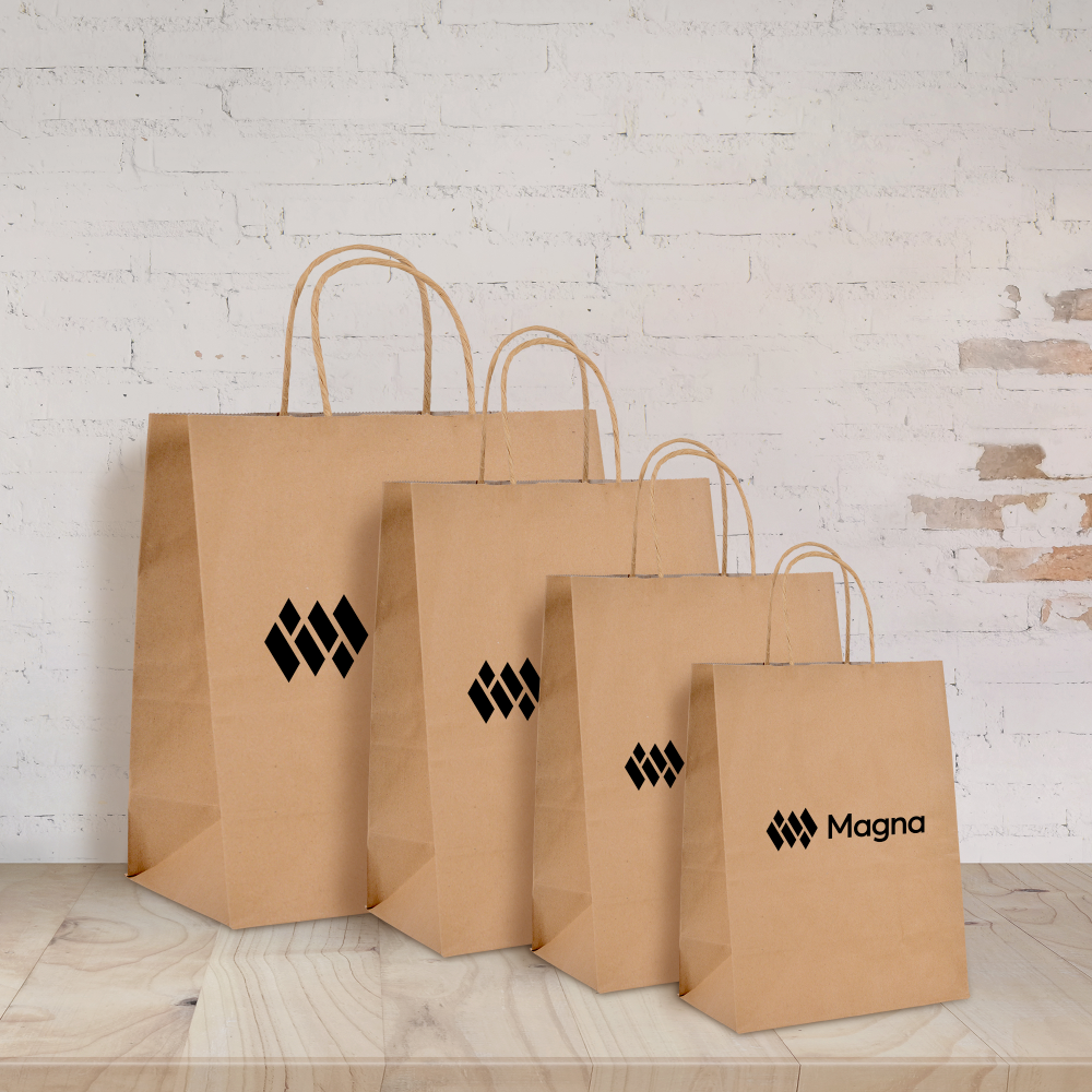 Smooth Kraft paper bags | Easy, cheap and fast