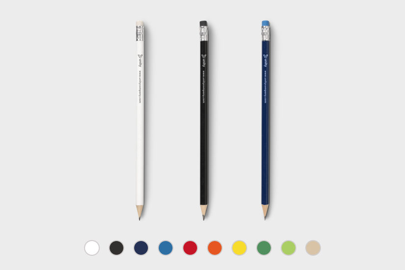 Sharpened pencils personalised online and printed with Helloprint