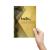 Individuell gedruckte Flyer aus metallisch-goldenem Papier, erhältlich bei HelloprintConnect
