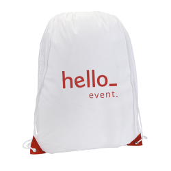 White Drawstring Bag