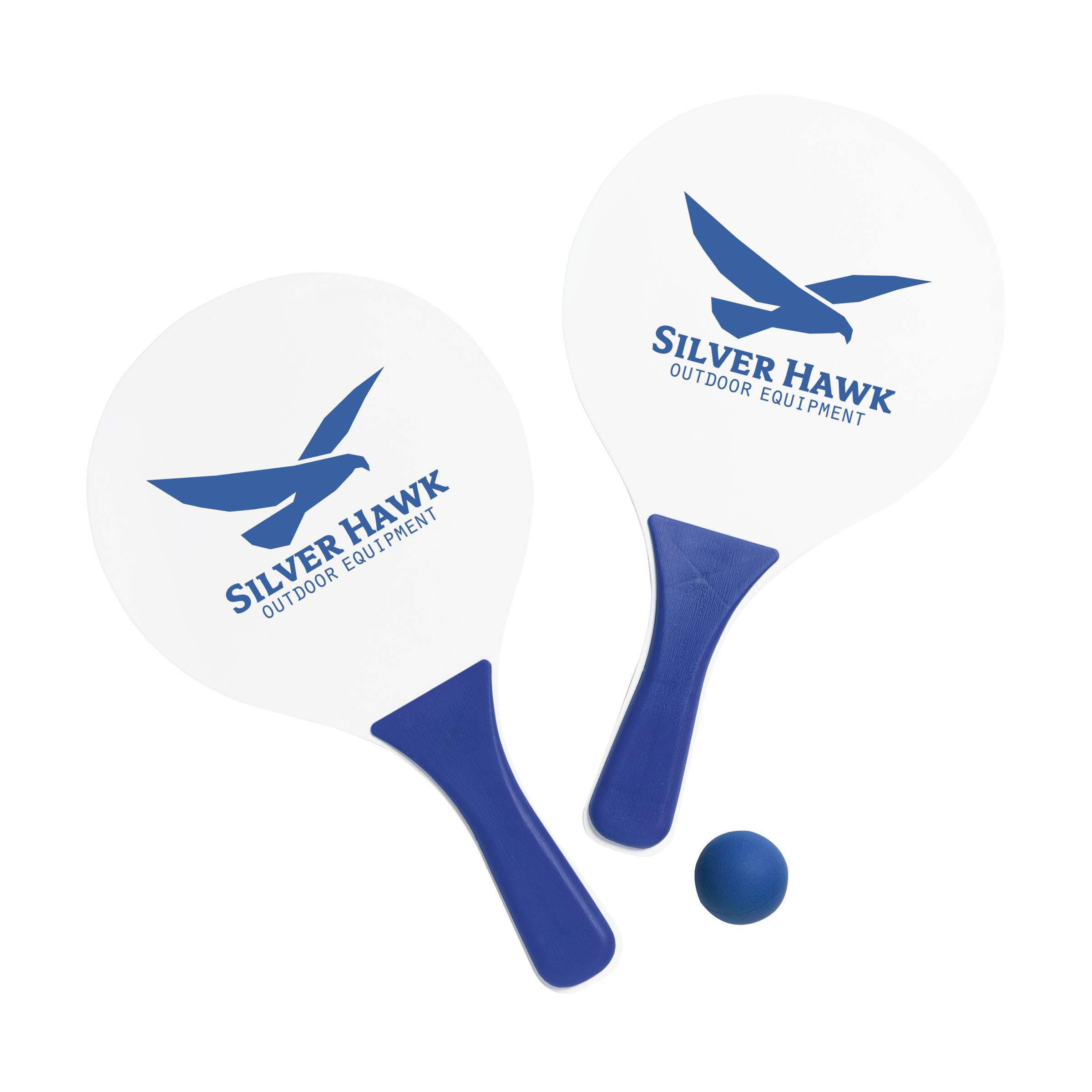 Beach tennis rackets to personalise with your own logo or design at Helloprint. 