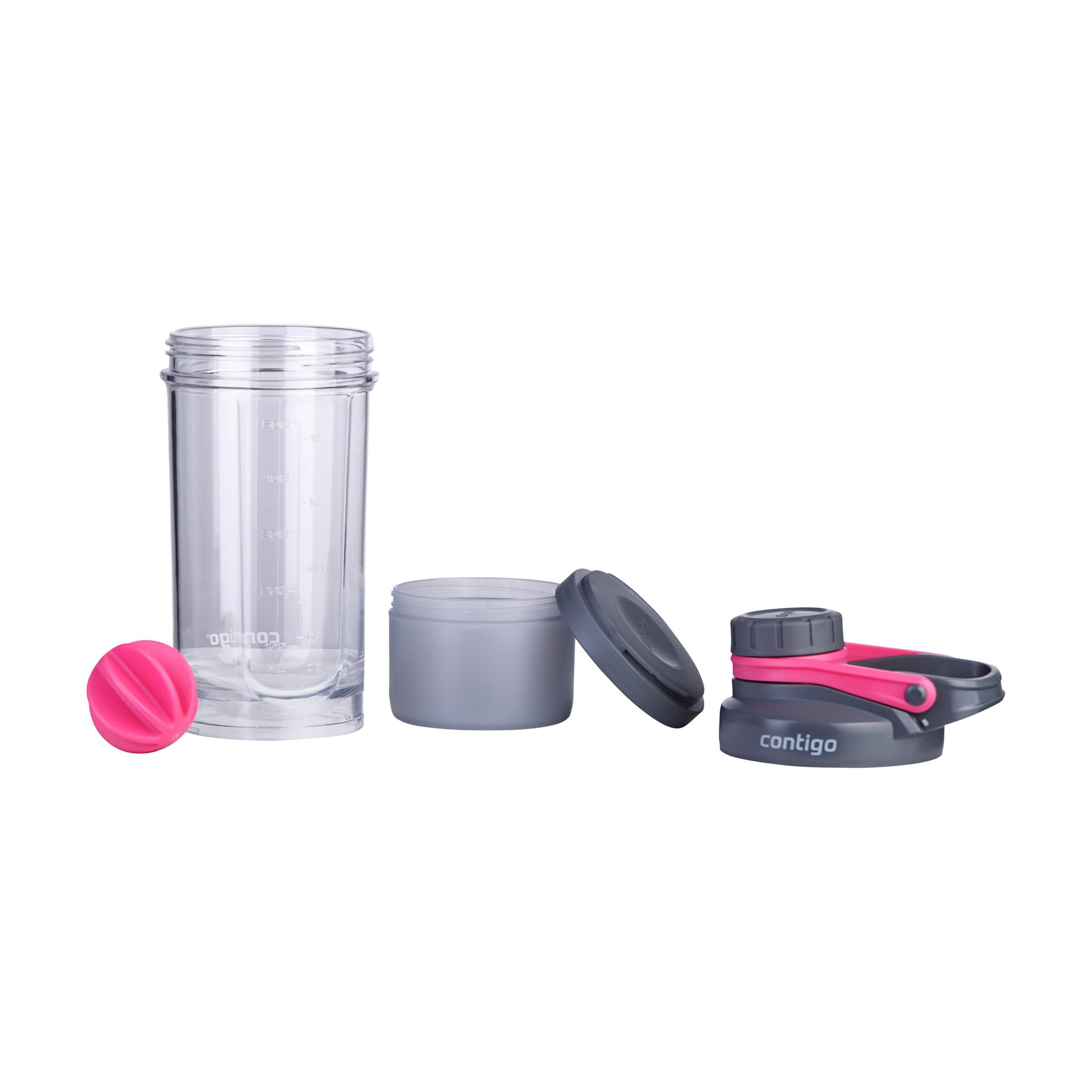A large high quality Contigo Shake and Gi shaker bottle available at Helloprint with a custom logo and text for a cheap price.