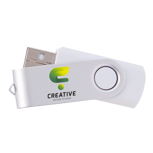 Get your uniquely designed white USBs printed at Helloprint. Cheap and perfect for storing important files and documents.