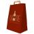 Un sac en papier de couleur rouge disponible avec des solutions d'impression au meilleur prix sur Helloprint.