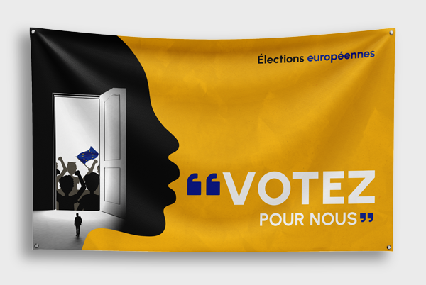 Banderoles électorales sur mesure