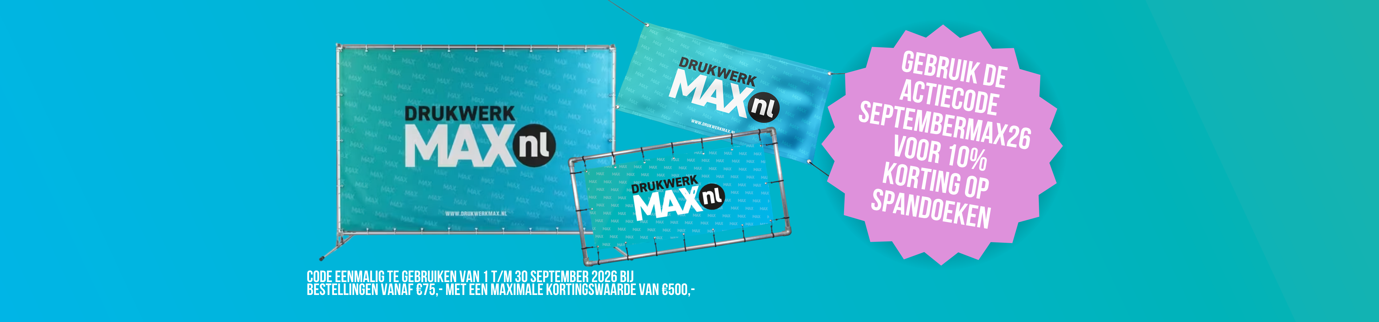 10% korting op alle banners!<br>
