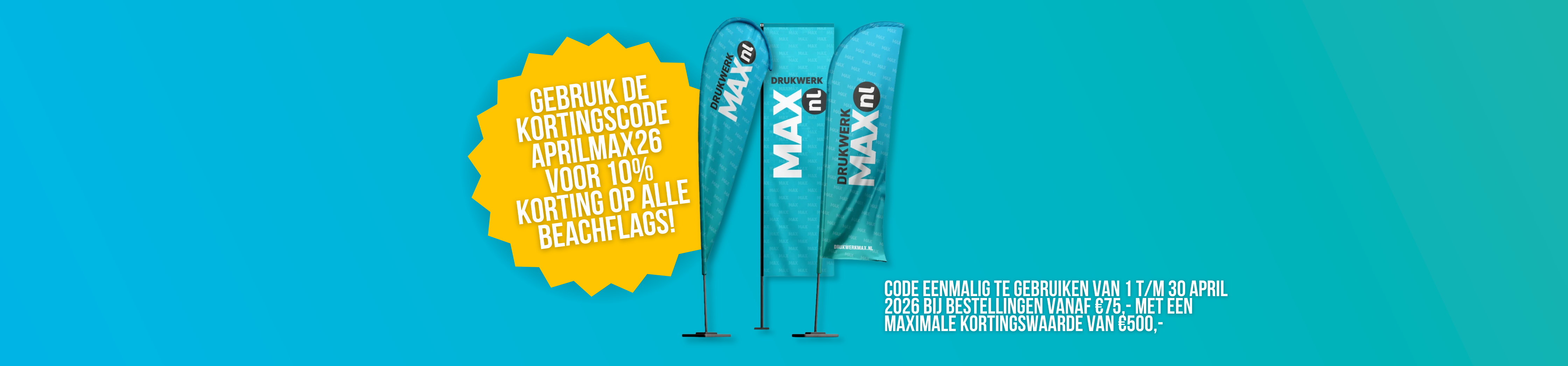 Laat je merk<br> MAXimaal wapperen!
