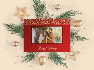 Custom Photo Christmas cards available at uprint.be
