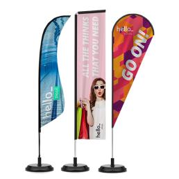 Beach flags personalisation