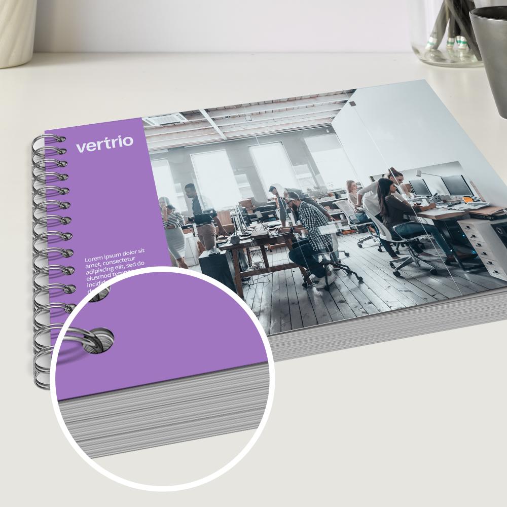 Wireo booklets Spiral Bound Printing Helloprint